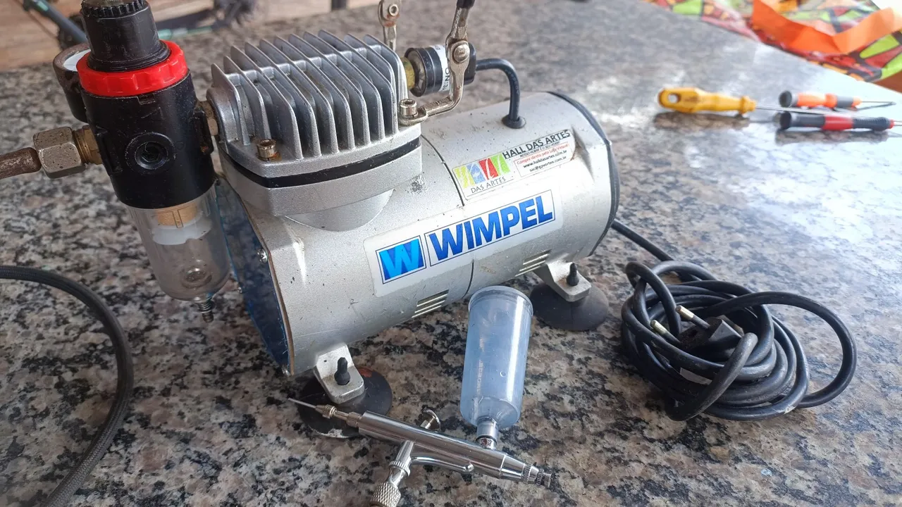Compressor com Aerógrafo 