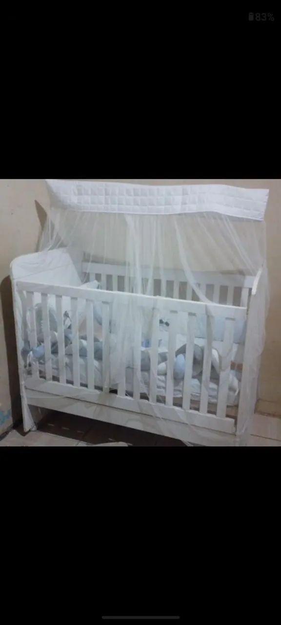 VENDO 1 BERÇO CAMA BRANCO.