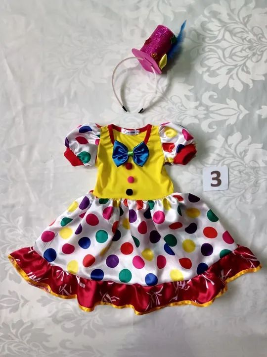 Fantasia de Palhaço Infantil - menina