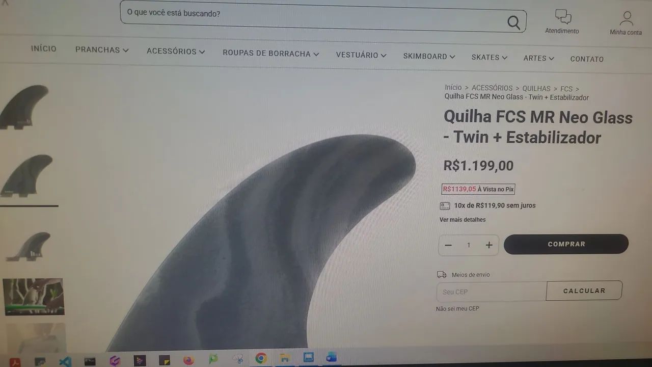 Quilhas Mark Richard Twin + Estabilizador  - Foto 2