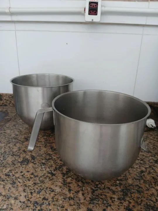  Bowls de inox 7,5 litros para batedeira kitchenaid 
