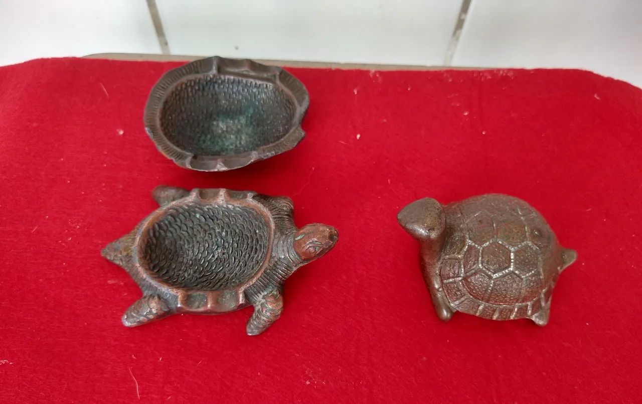 Tartarugas de metal antigas - Foto 5
