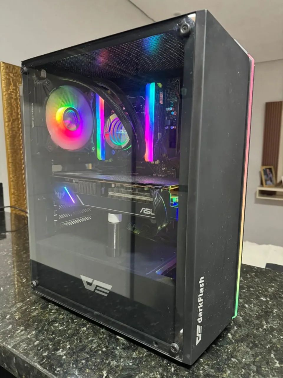 PC Gamer roda tudo no FullHD, ASUS TUF RX 5600XT, E5 2666 V3, 16GB RAM