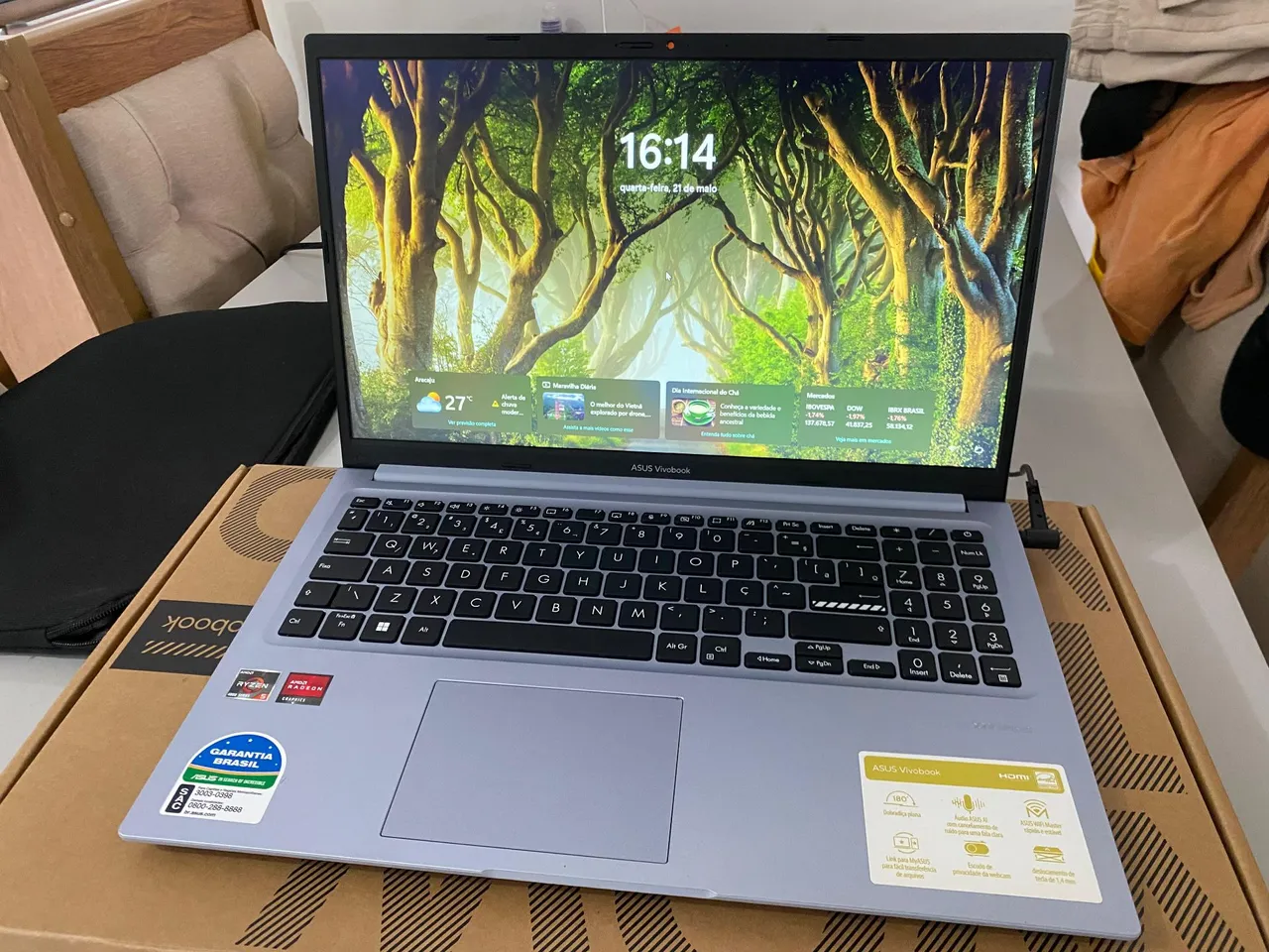 Notebook Asus Vivobook com Processador AMD