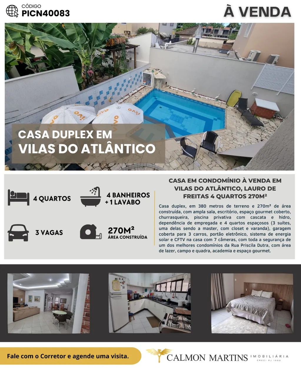 Casa condominio 4 quartos em Villas do Atlântico - Lauro de Freitas - BA