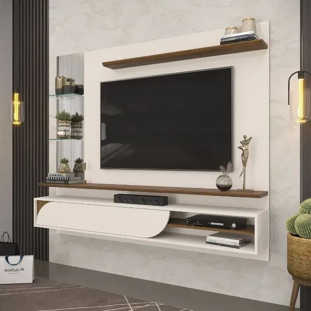 Painel De Tv Na Cor Clara De Até 60 Polegadas