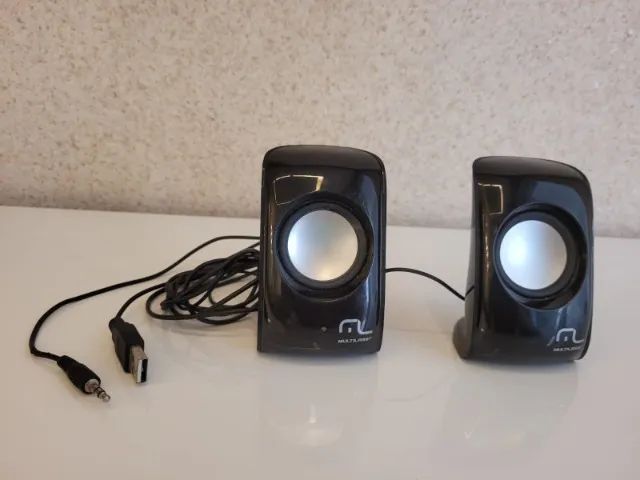 Caixa de Som para Computador Multilaser 2.0 7w Preta-sp131 - Foto 2