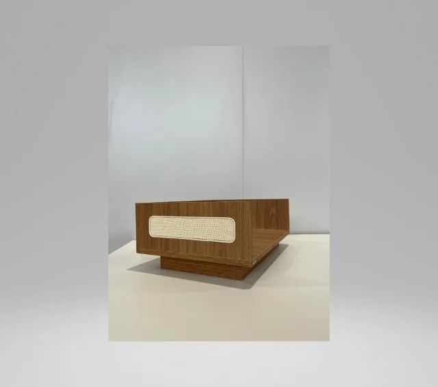 Cama Pet Premium em MDF 18mm - Feita à Mão com Detalhe em Palha Natural - Foto 4