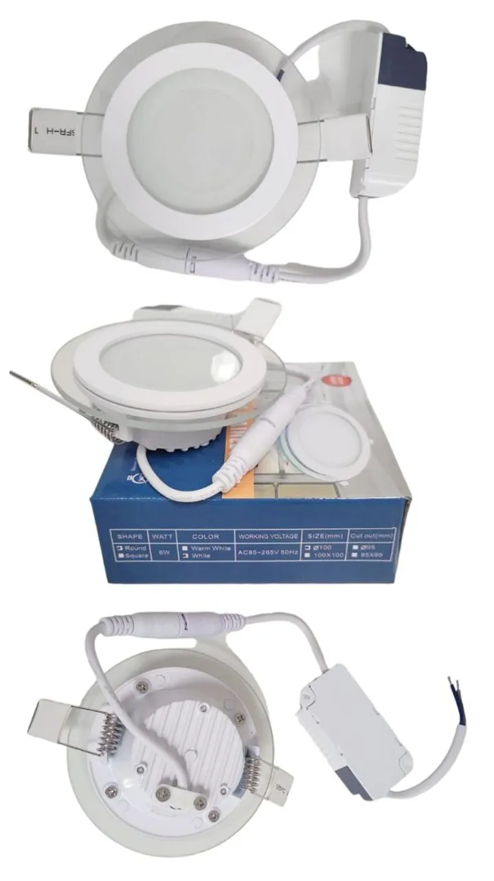 Luminária LED de Embutir Redonda 6W
