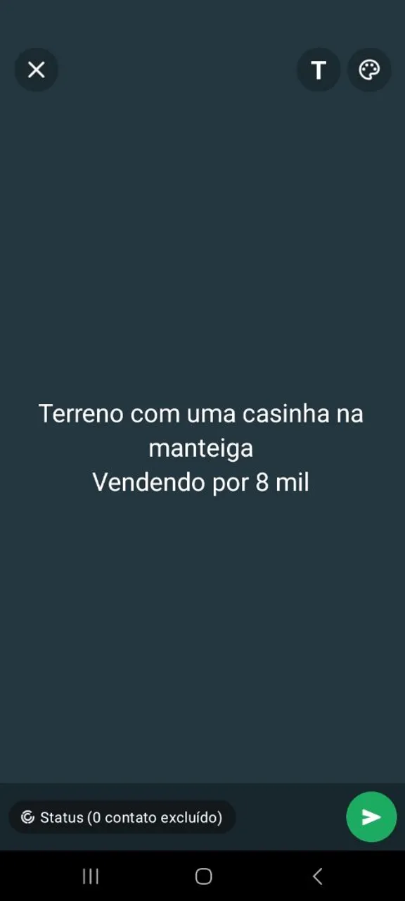 Casinha com terreno