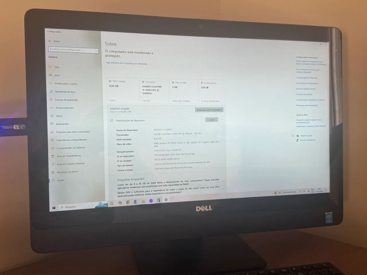 Computador All In One Dell