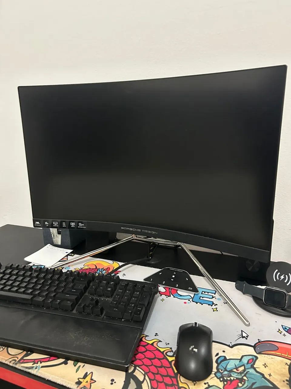 Monitor AOC Porsche Design Gamer Curvo - Impecável