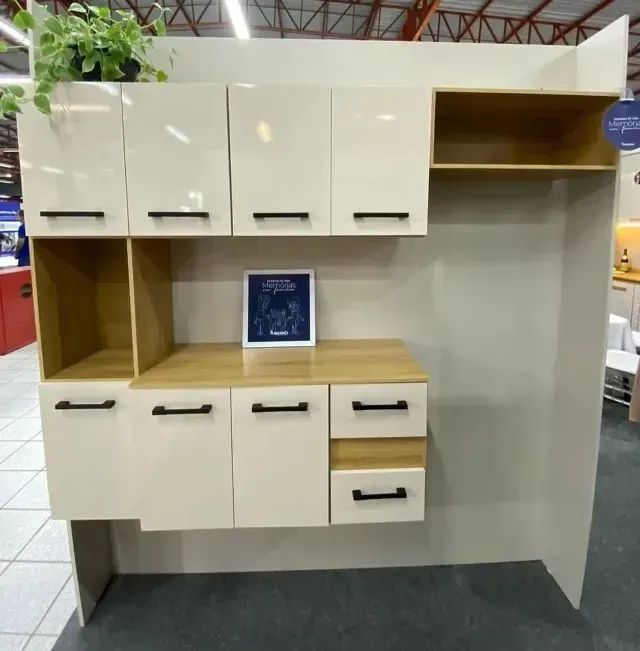 Armário suspenso niciole freijo off (produto novo de fabrica)