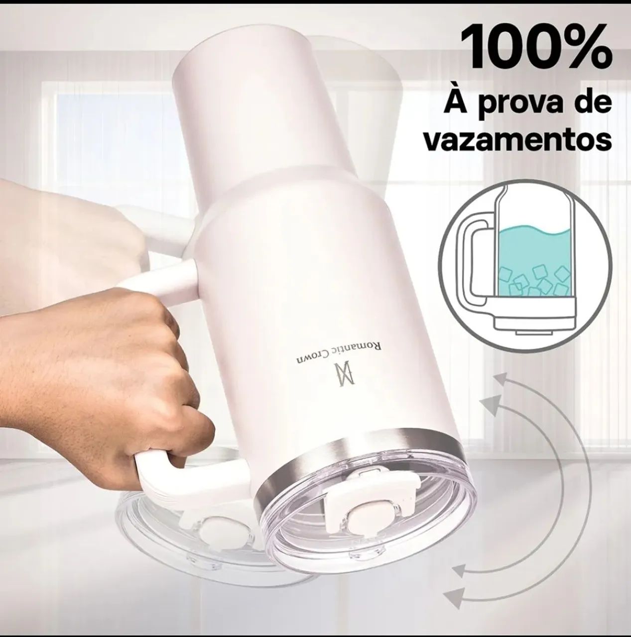 Copo Térmico Romantic Crown 1200ml - Foto 3