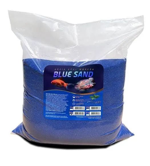 10kg Areia para Aquário Azul - Foto 2