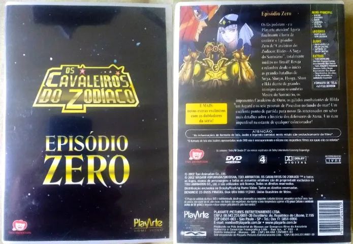 Cavaleiros do Zodiaco - Episódio Zero + Prólogo do Céu - 2 DVDs