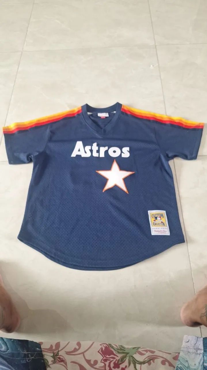 Camisa Mitchell & Ness Nolan Ryan #34 Houston Astros 1988 MLB 
