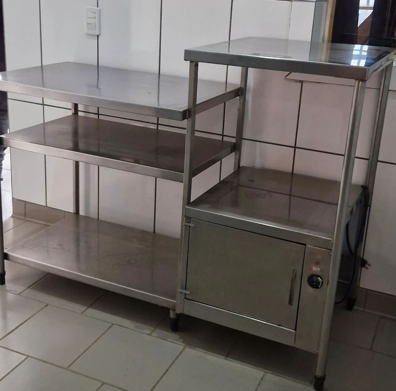 Balcão mesa inox 