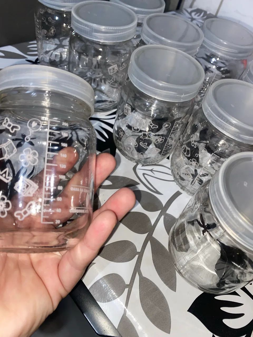 10 Potes de armazenar leite 200 ml - Foto 2