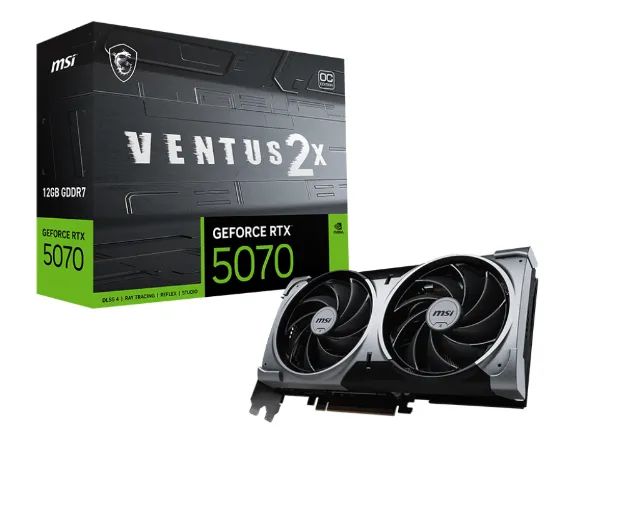 Placa de Vídeo MSI RTX 5070 Ventus 2X - Nova, com Garantia