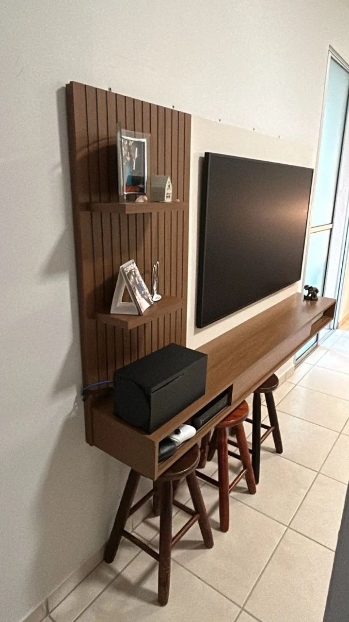 Painel para TV com Rack - 1,90m - Foto 5