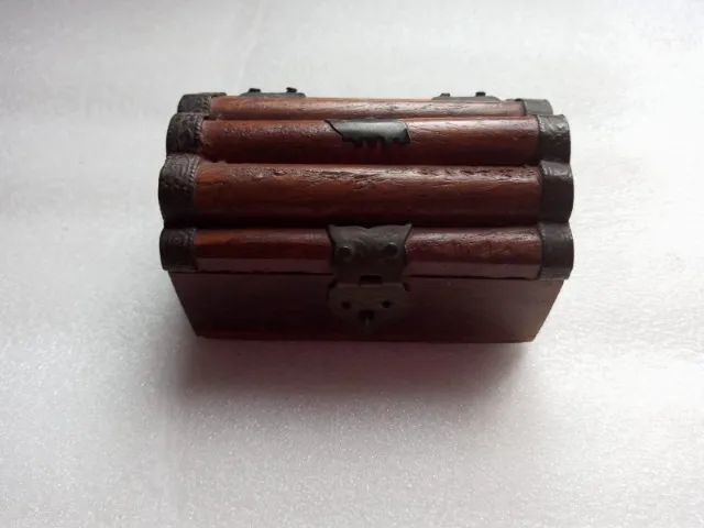 Caixas de madeira artesanais - Made in India (13 cm e 8,5 cm) - Foto 3
