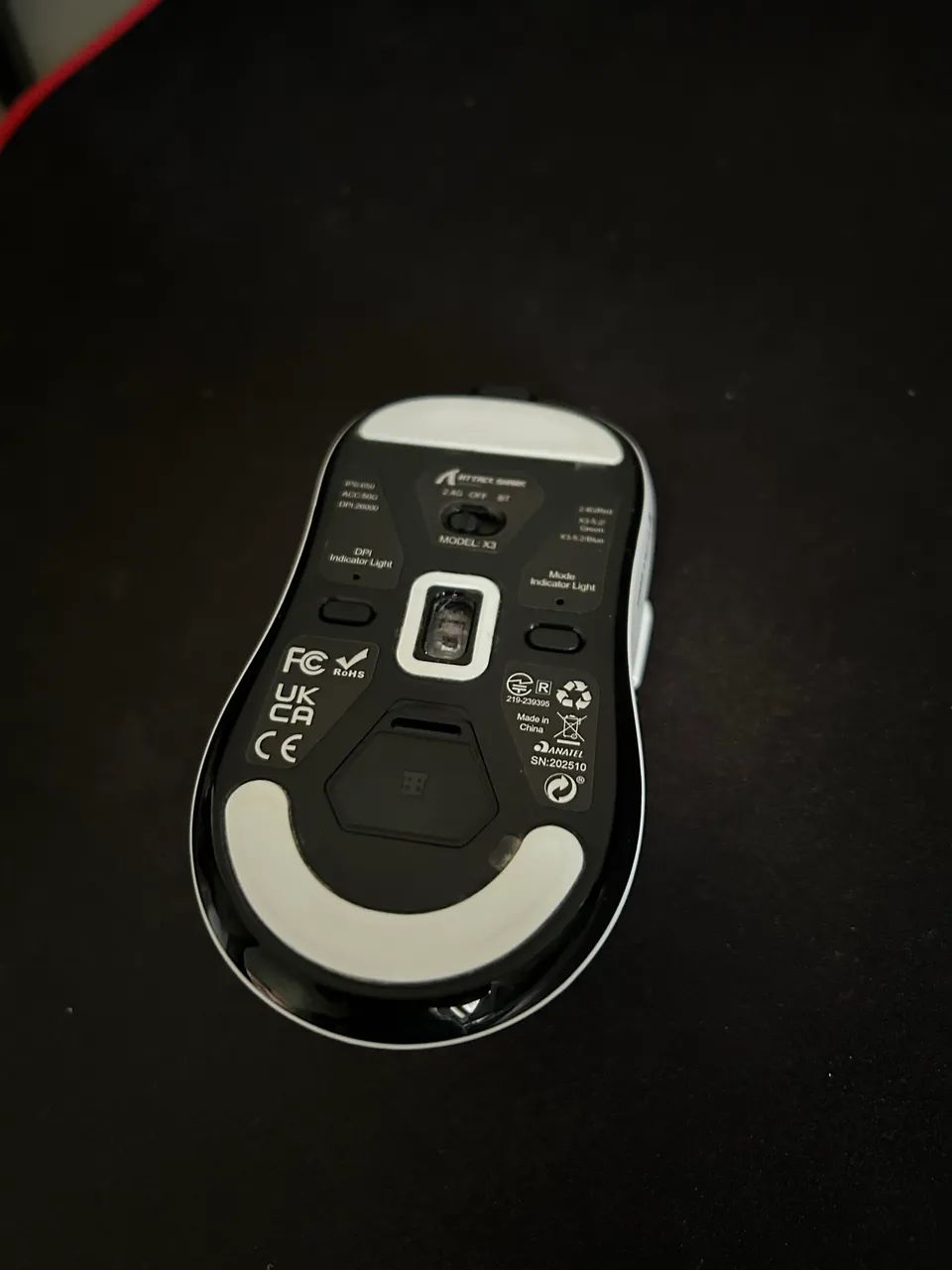 Mouse Gamer Attack Shark X3