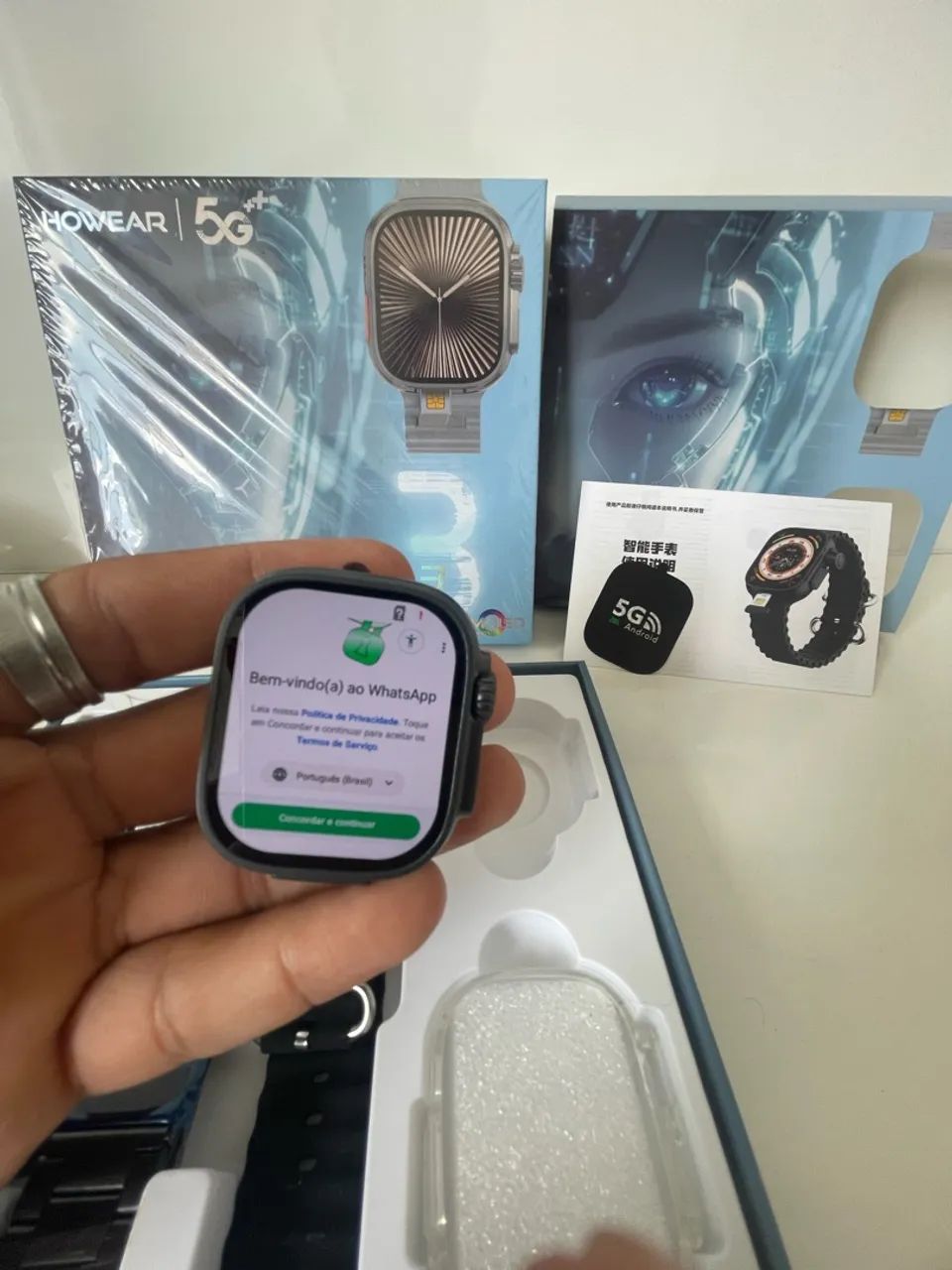 RELÓGIO SMART COM CHIP 