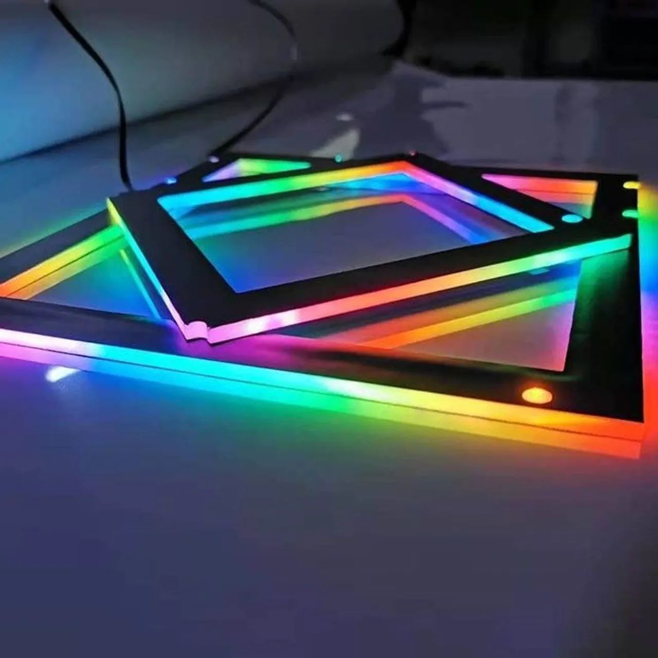 Moldura Argb Backlight Para Placa mãe Micro ATX customizável via software para pc - Foto 2