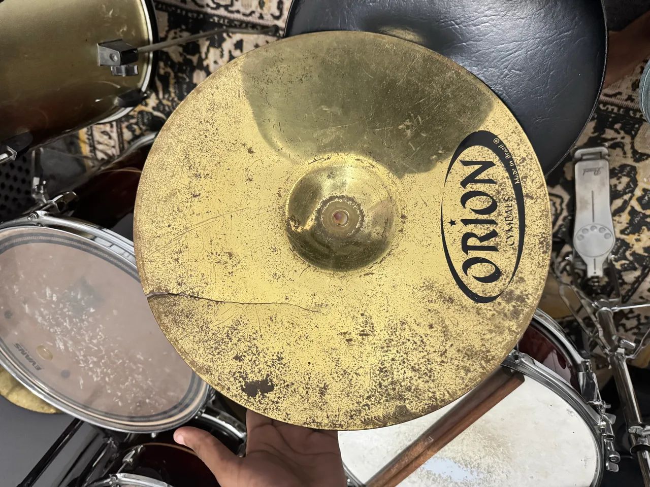 Conjunto de pratos de bateria - Foto 2