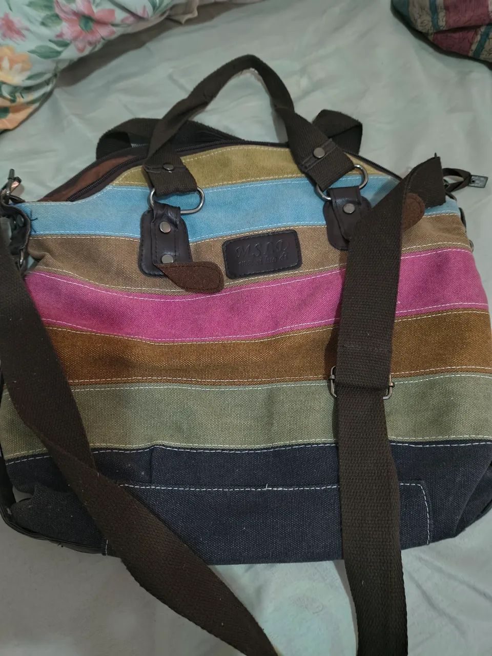 Bolsa de lona colorida