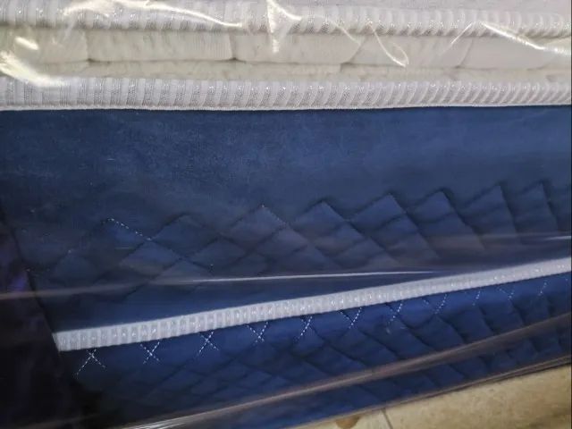 Conjunto Box de Solteiro Coton Poket 0,88x1,88x66cm - SOL - Foto 3