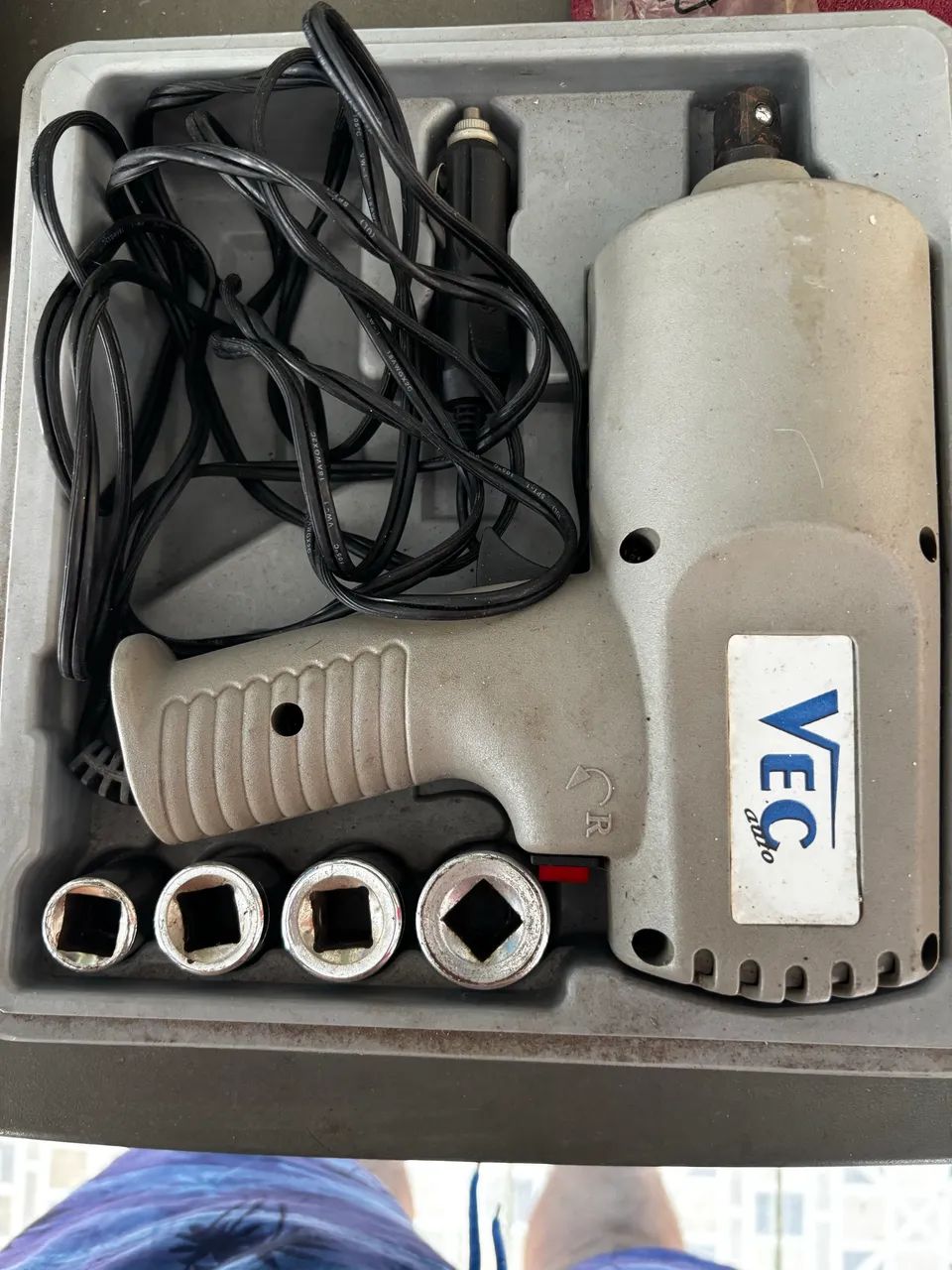 Chave de impacto eletrica automotiva 12v completo - Foto 3