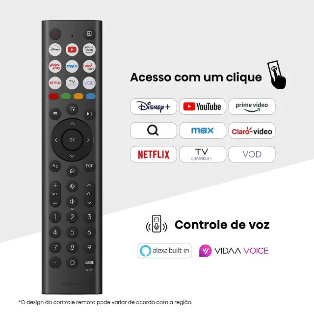 Smart TV Hisense 85 Polegadas QLED 4K Nova, Lacrada Somos Loja - Foto 3