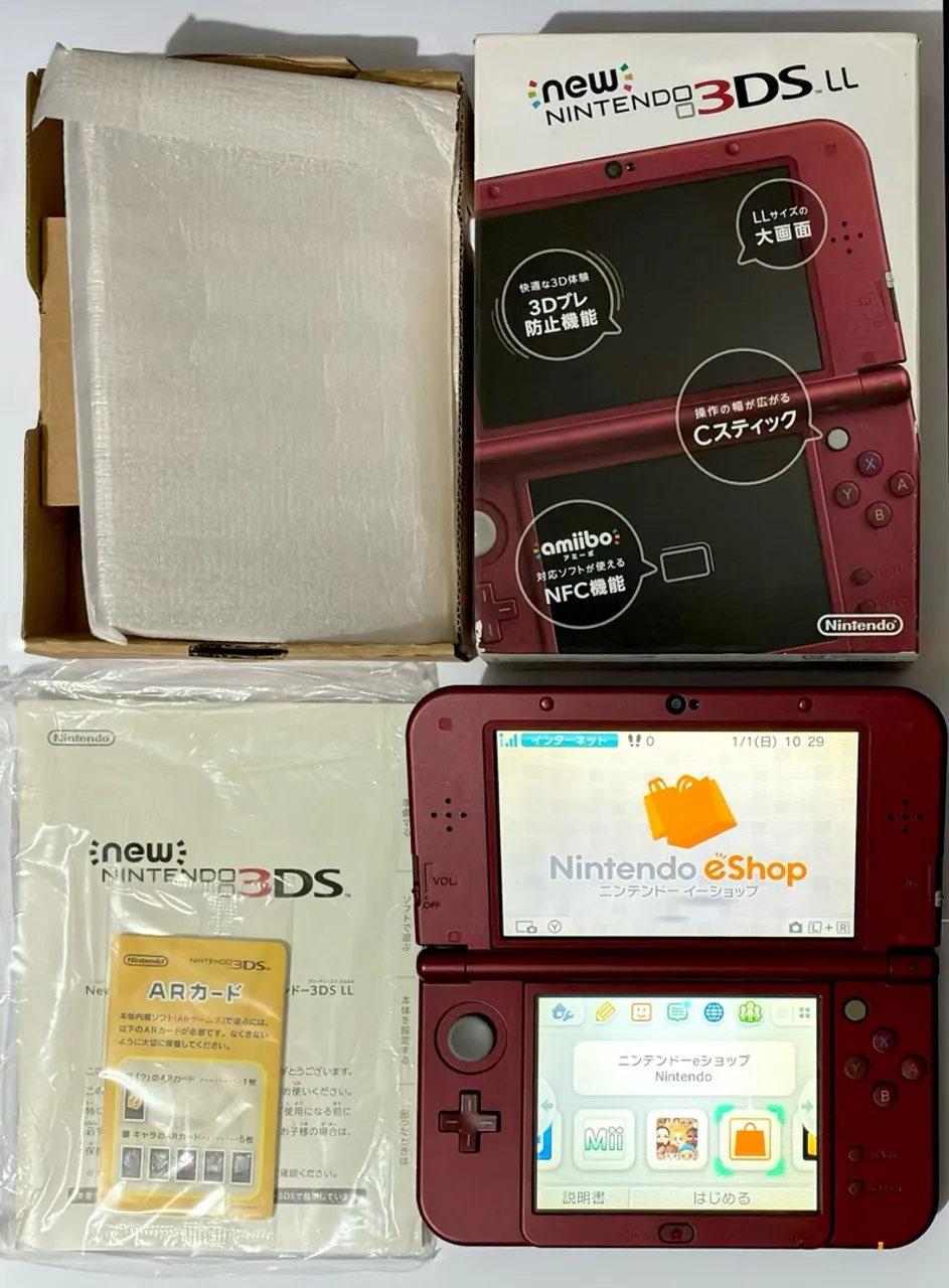 New Nintendo 3DS XL Original USA - Preto Metálico - Estado de
