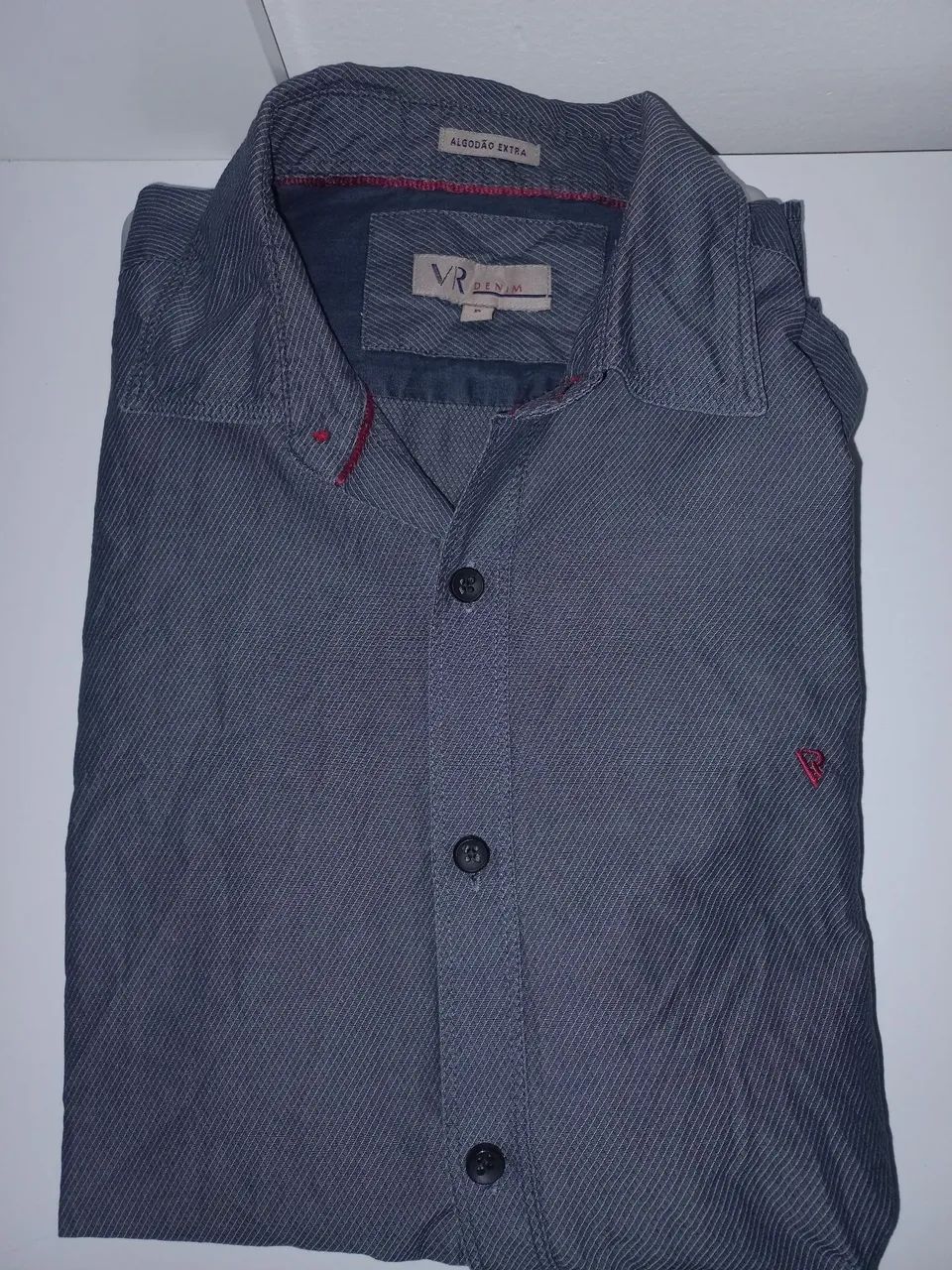 Camisa social VR Denim p - Foto 4