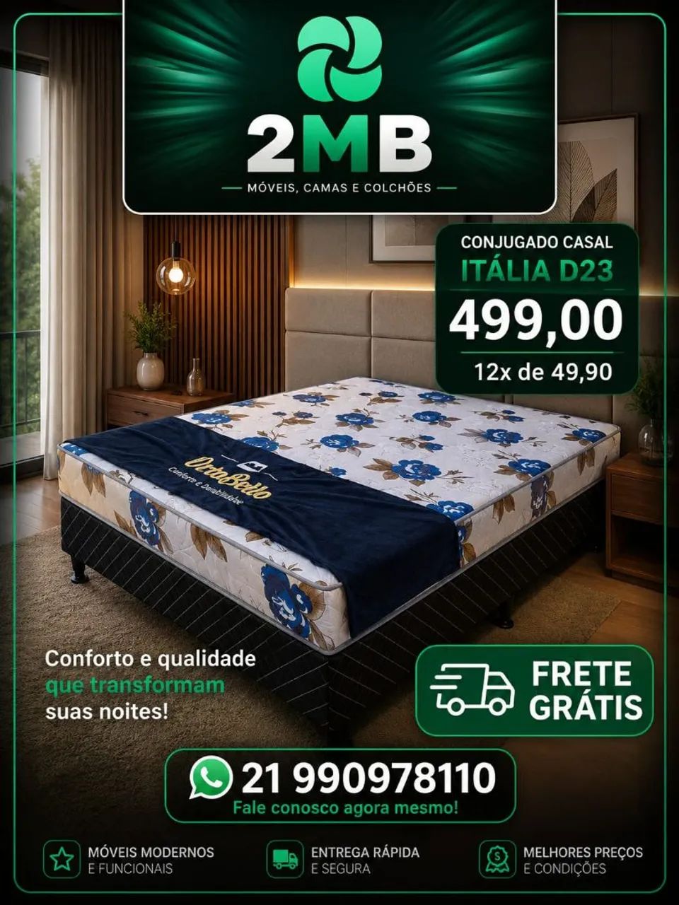 Cama Box direto da fábrica com FRETE GRÁTIS - Foto 3