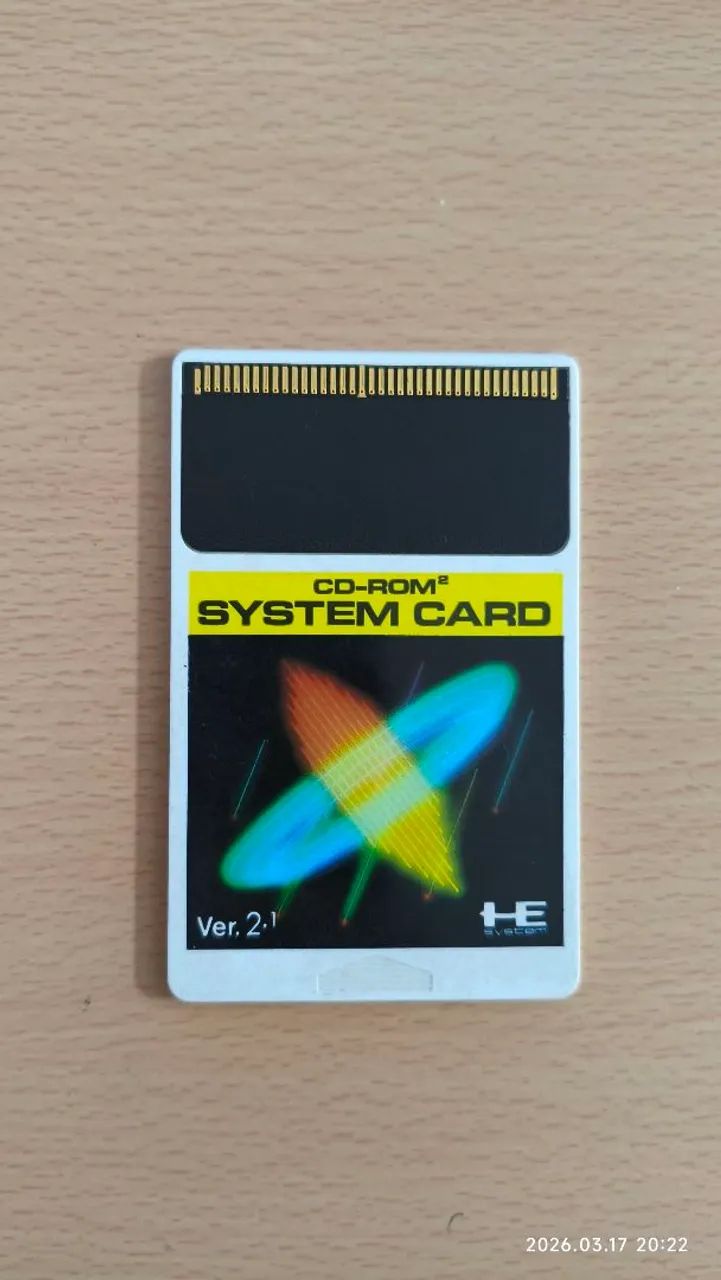 System Card 2.1 CD-ROM 2 para PC Engine 