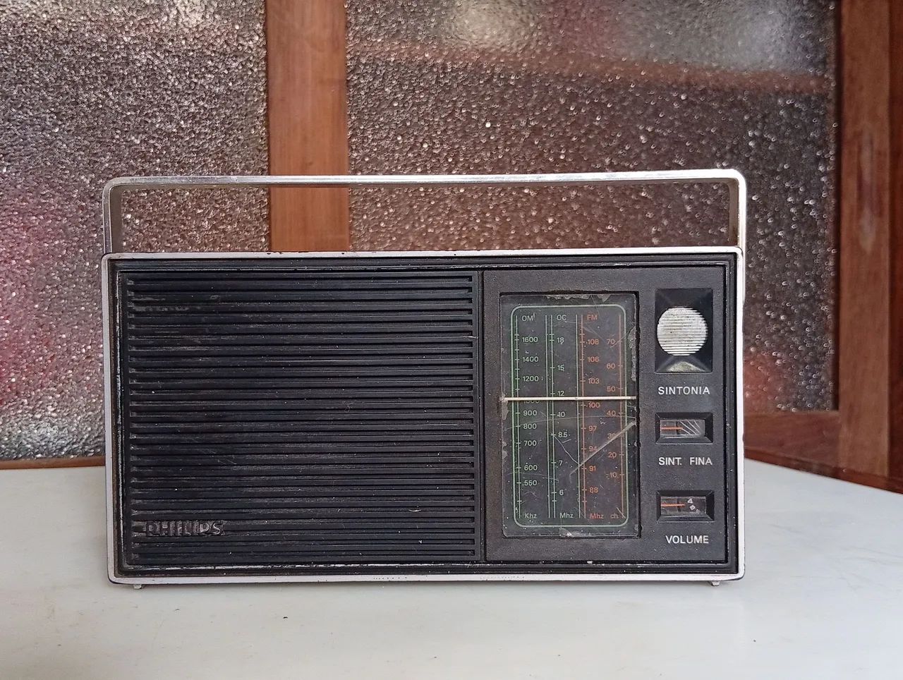 rádio philips antigo usado estado