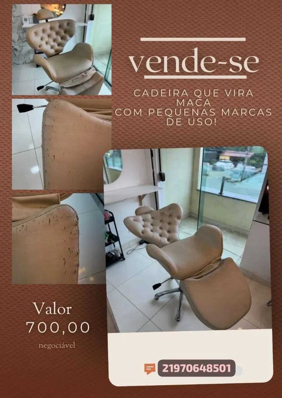 Cadeira que vira maca - Foto 3