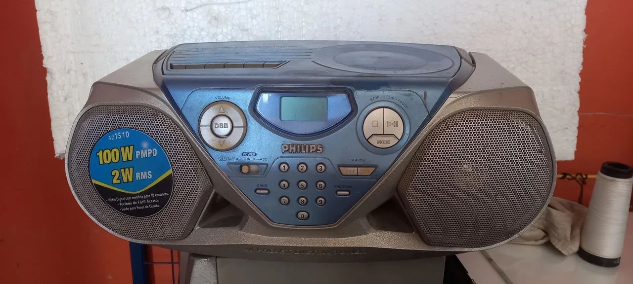 Radio gravador Philips 