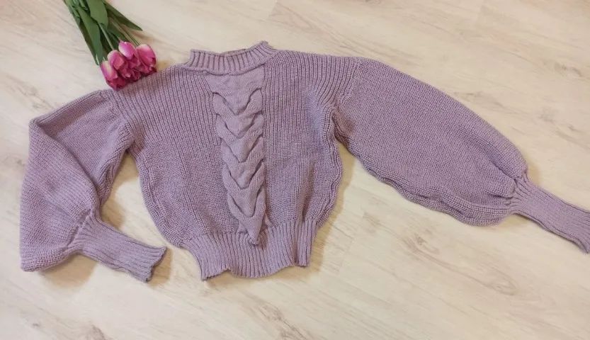 Blusa inverno lilás