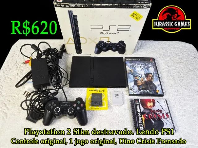 Playstation 2 Slim - PS2 - Funcionando Normalmente