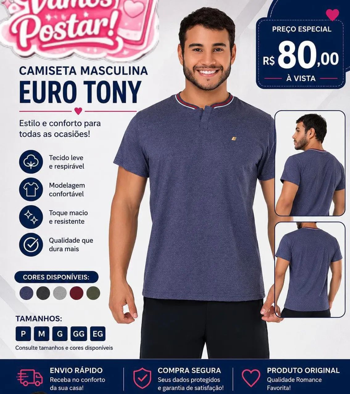 Camisa masculina 