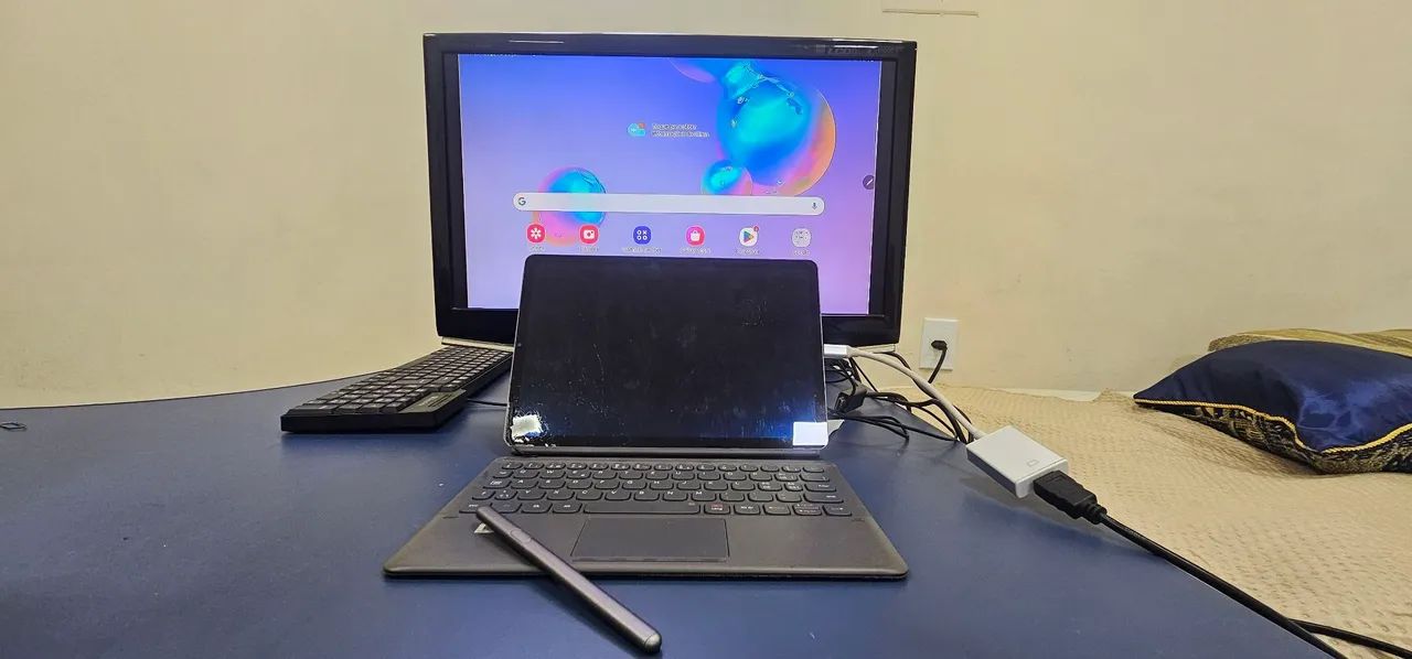 Samsung Tab S6 SM-T865 com Display queimado  - Foto 3