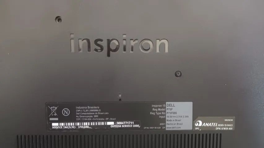 Carcaça completa com teclado notebook Dell inspiron P75F - Foto 2