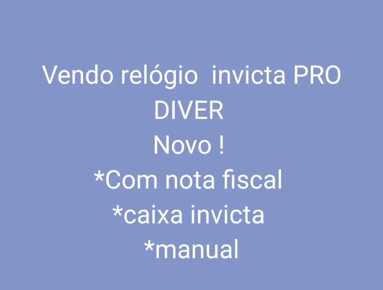 Relógio Invicta pro diver 