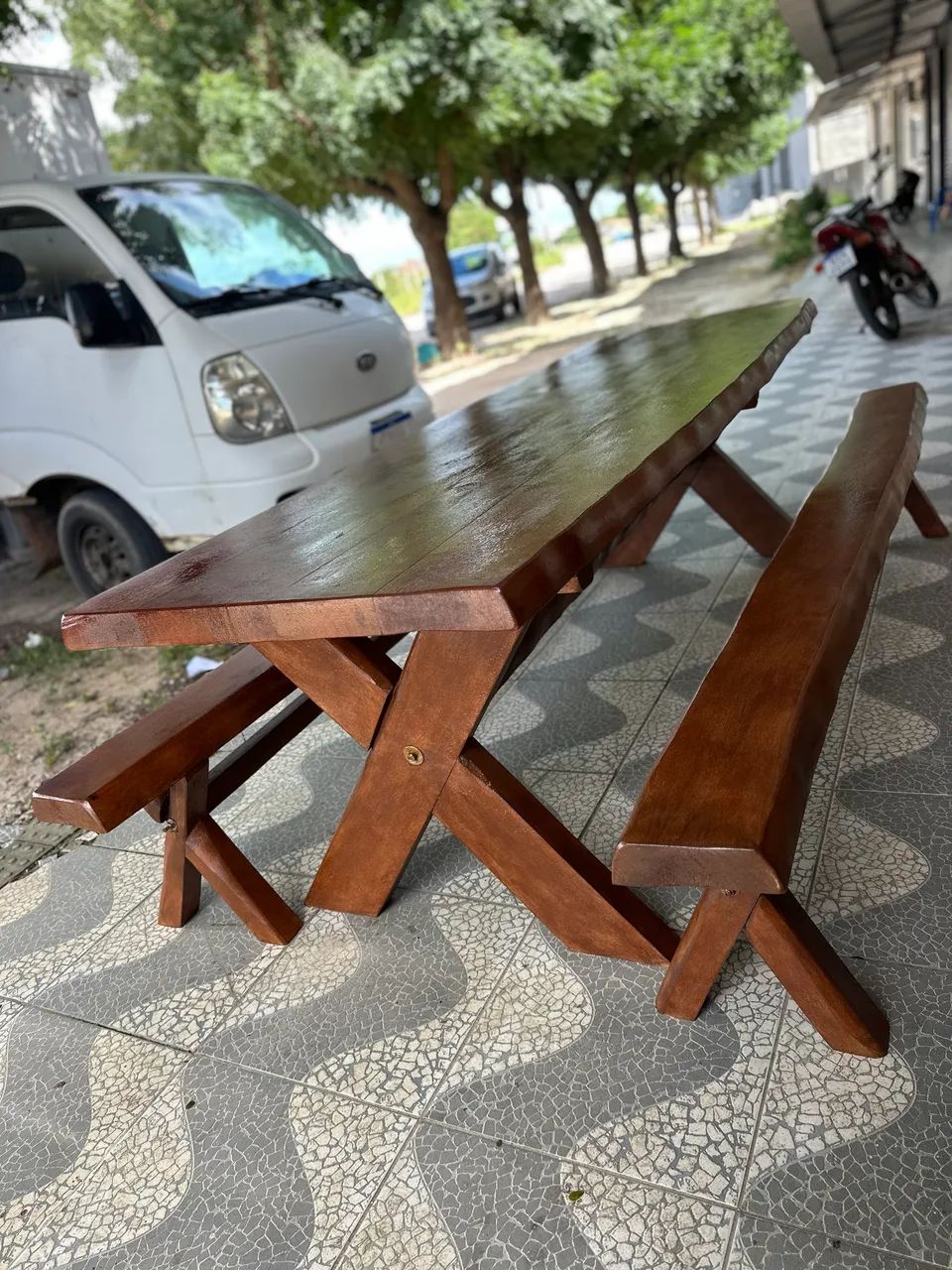 Mesa Rústica Colonial MACIÇA  - Foto 4