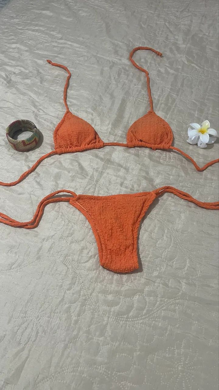 Biquíni laranja da SHEIN* - Foto 2