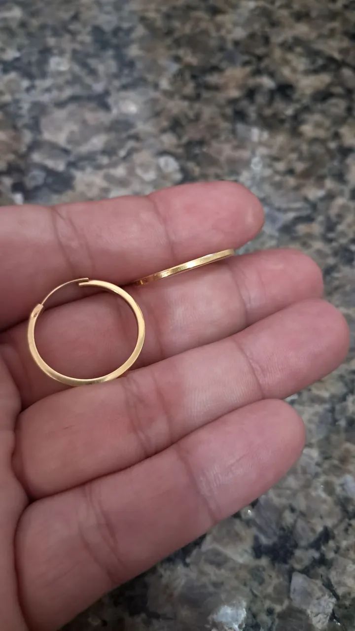 Vendo Argola em Ouro  - Foto 2